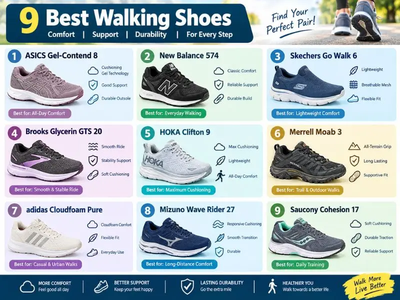 walking shoes for plantar fasciitis comparison