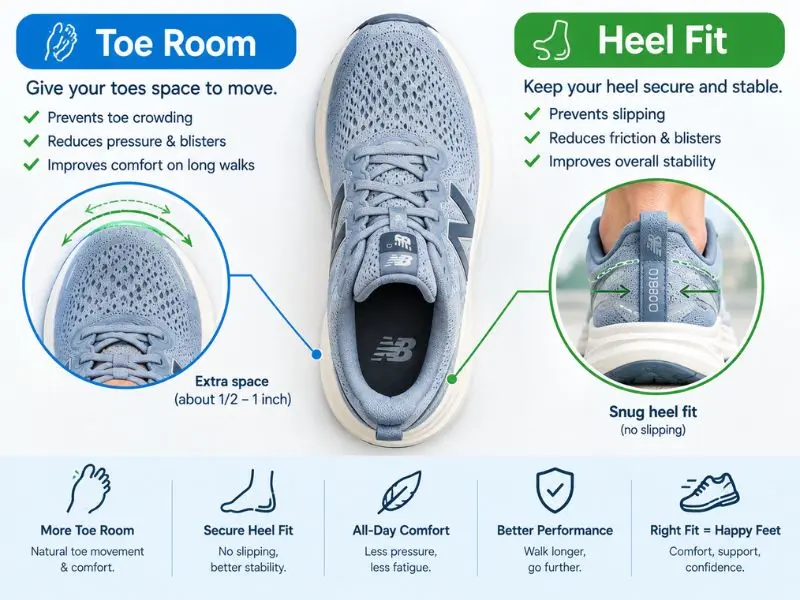 how walking shoes should fit for high arches