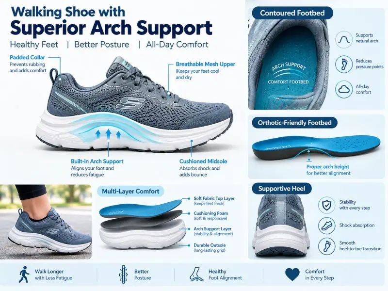 Vionic Walker shoe with arch support